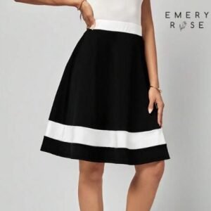 Falda Emery Rose a dos tonos